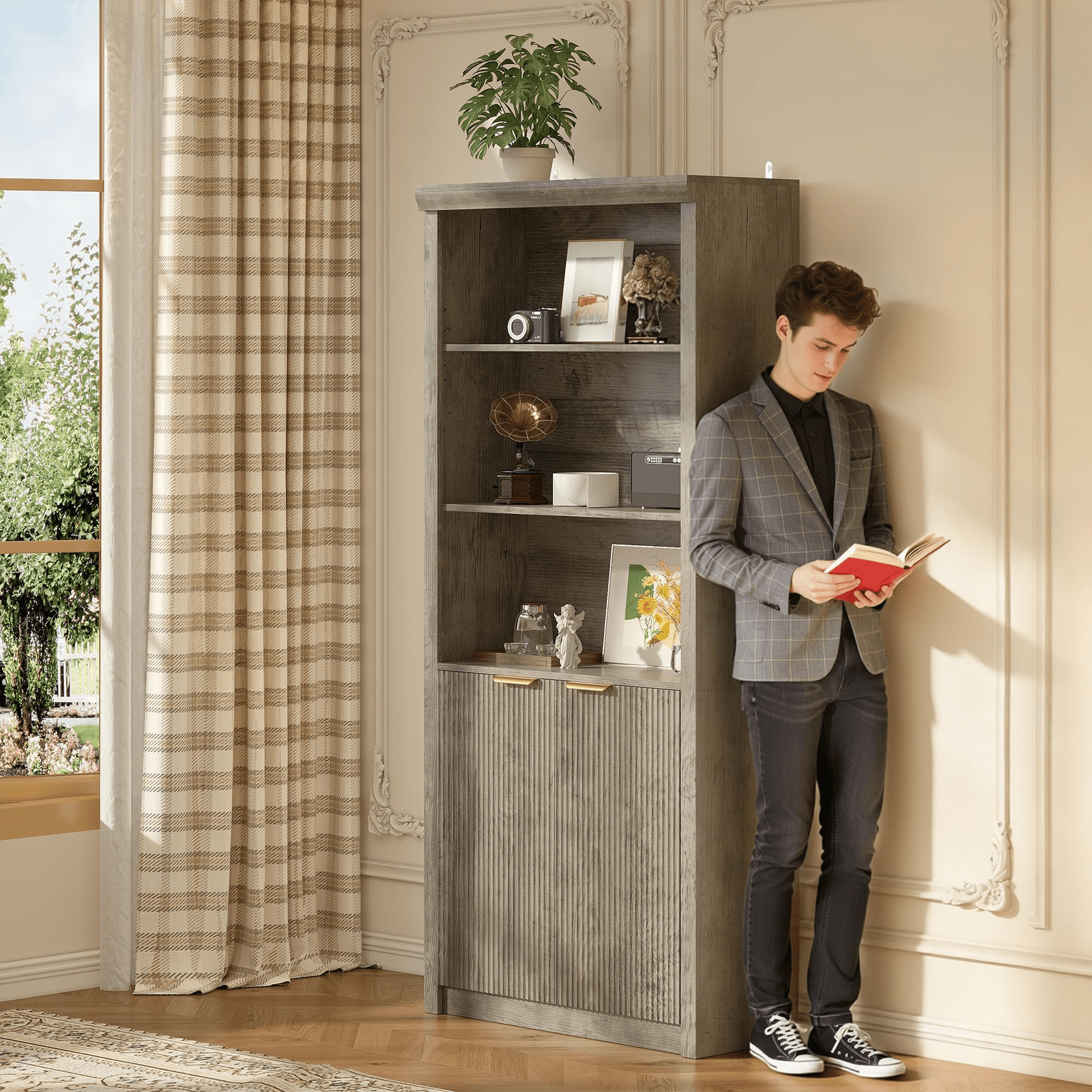 High-Quality Storage Cabinet Grey 31. 5\